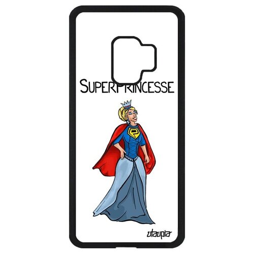 фото Противоударный чехол на телефон // samsung galaxy s9 // "суперпринцесса" юмор смешной, utaupia, белый