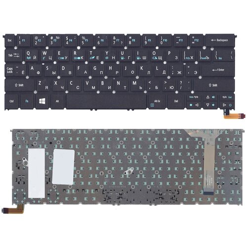 Клавиатура для ноутбука Acer Aspire R13 R7-371 R7-371T черная с подсветкой 1915₽