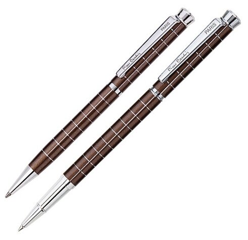 Набор Pierre Cardin PEN&PEN: ручка шариковая + роллер. Цвет - коричневый. Упаковка Е.