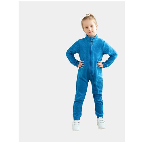 фото Комбинезон флисовый утенок 286т(ш),на рост 122 см, синий-волна