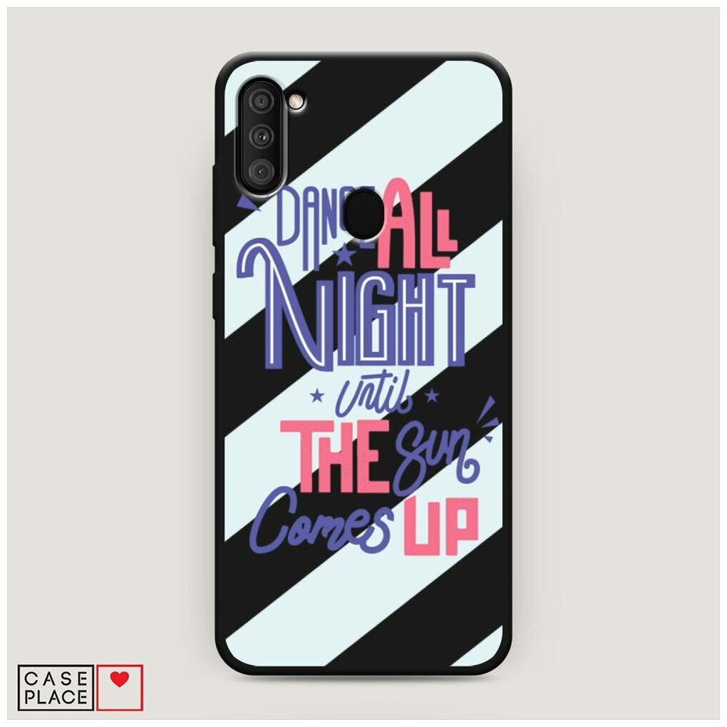 Матовый силиконовый чехол "Lance all night" на Samsung Galaxy A11 / Самсунг Галакси А11