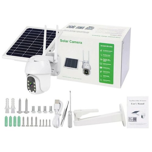 Уличная автономная поворотная 4G-камера с солнечной батареей LinkSolar 05 4 GS S1866RU 4G двусторонняя связь поворотный механизм 1730100₽