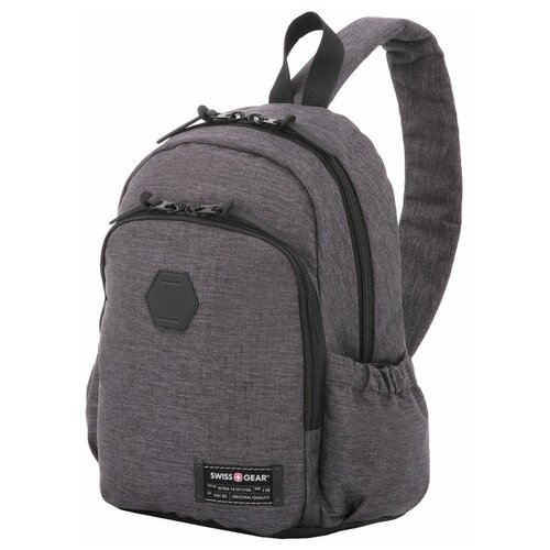 фото Рюкзак swissgear 13', ткань grey heather/ полиэстер 600d pu , 25х14х35 см, 12 л, серый