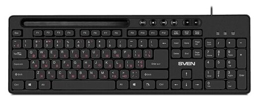 Клавиатура проводная Sven KB-S302 USB черный