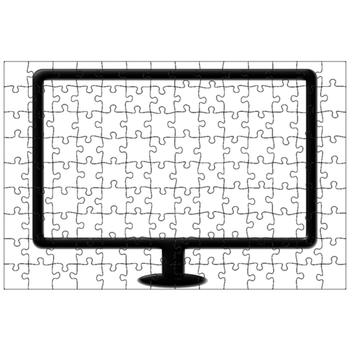 фото Магнитный пазл 27x18см."экран, монитор, телевизор" на холодильник lotsprints