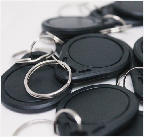 Изображение товара Ключ для домофона Mifare Zero 100шт перезаписываемый . Частота 13,56 МГц Черный цвет