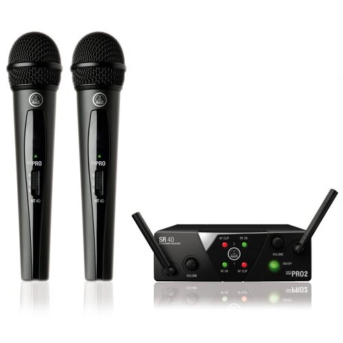 AKG WMS40 Mini2 Vocal Set Dual вокальная радиосистема с 2-мя микрофонами itc t 521uh вокальная двухканальная радиосистема с ручными передатчиками