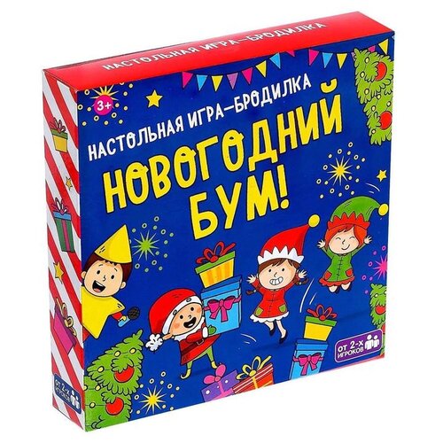 Настольная игра-бродилка Лас Играс Новогодний бум лас играс 4239208 настольная игра алмазный бум