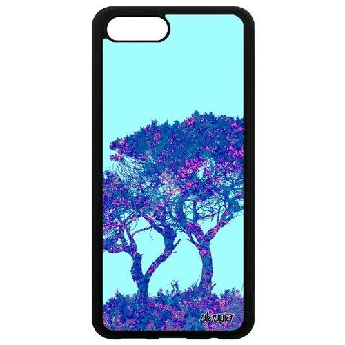 фото Яркий чехол для мобильного // honor v10 / view 10 // "гренадил" дерево пейзаж, utaupia, голубой