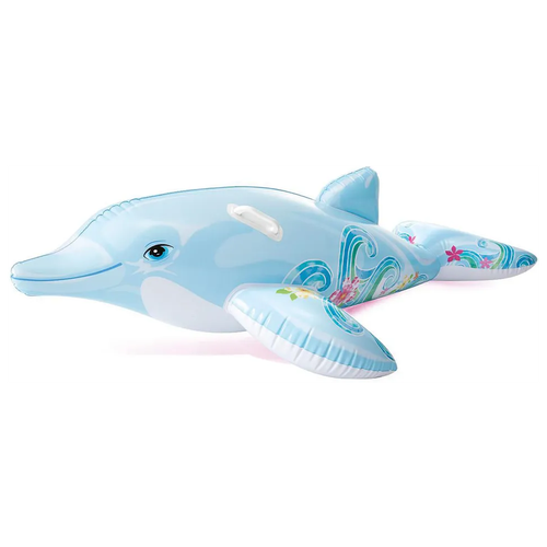 Матрас-плот Intex Дельфин 175х66см, арт. 58535 красочный надувной водный ролик 90x60 см поплавок гигантский рулон для детей игрушки для бассейна строительная игрушка