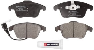 Тормозные колодки дисковые передние MARSHALL M2624332 для Audi Q3 (8UB, 8UG) 11-, VW Passat (A32, A33) 11-, Tiguan (5N) 07- // кросс-номер GDB1762