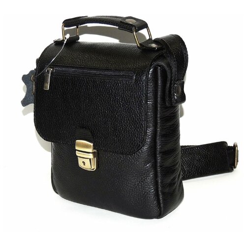 Черная кожаная сумка Natalia Kalinovskaya, «Бонд»