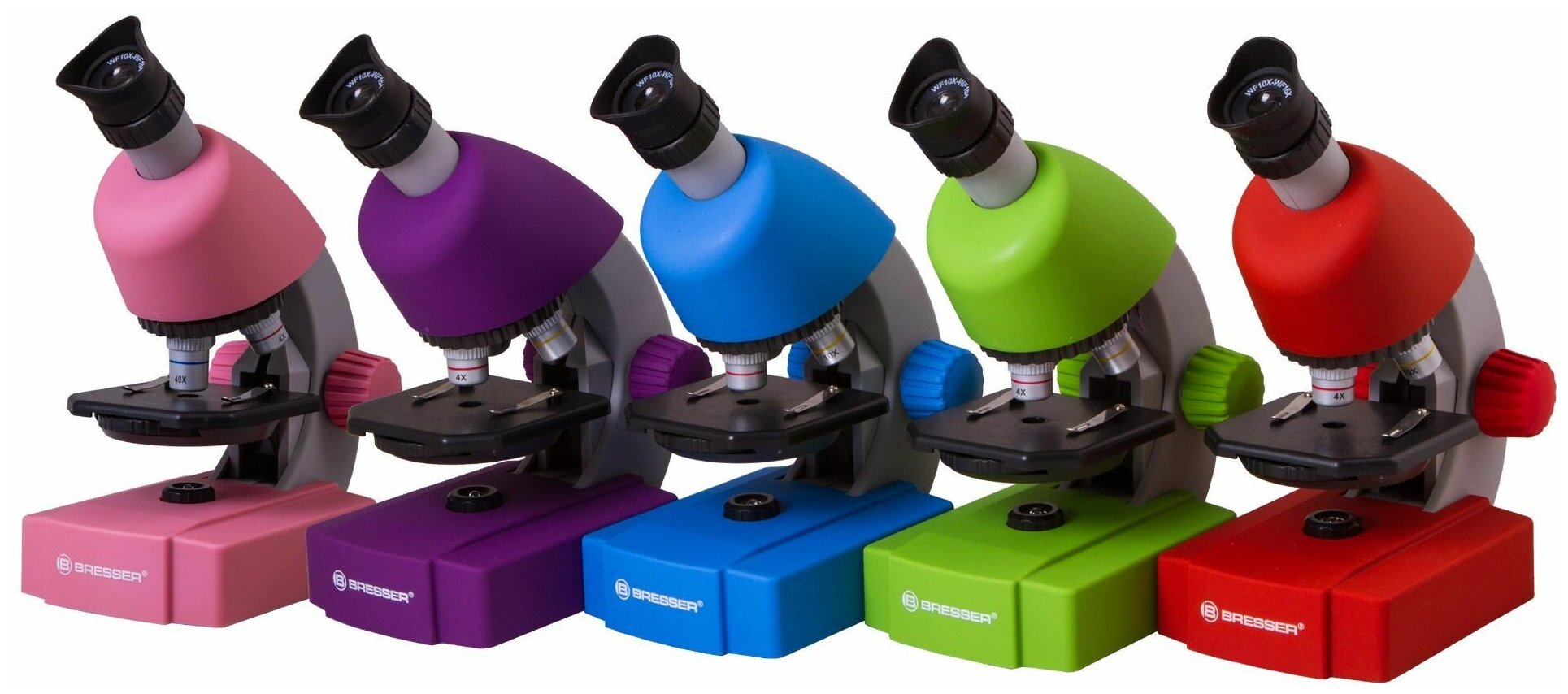 Микроскоп для школьника Bresser Junior 40x-640x, синий