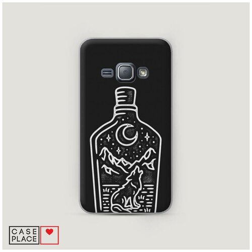 фото Чехол пластиковый samsung galaxy j1 бутылка арт case place