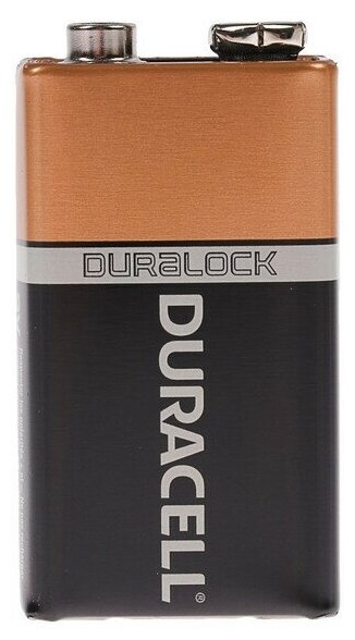 Батарейка алкалиновая Krona 9V Duracell 6LR61 MN1604, 1 шт.