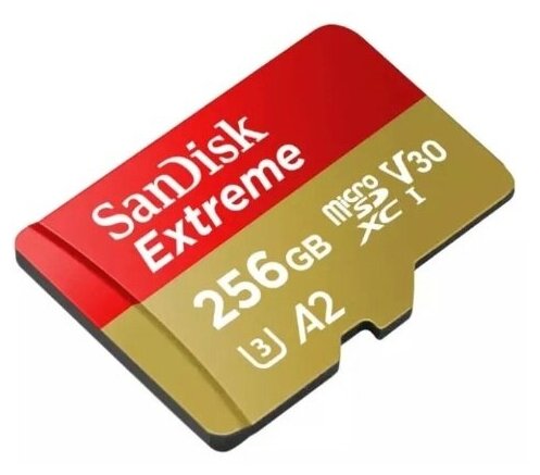 Карта памяти MicroSDXC SanDisk Extreme 256GB cl10 R/W 190/130MB/s, SDSQXAV-256G-GN6MN