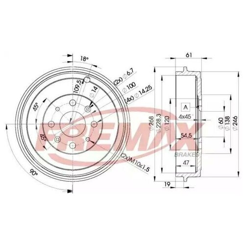 Барабан Тормозной FREMAX арт. BD3043