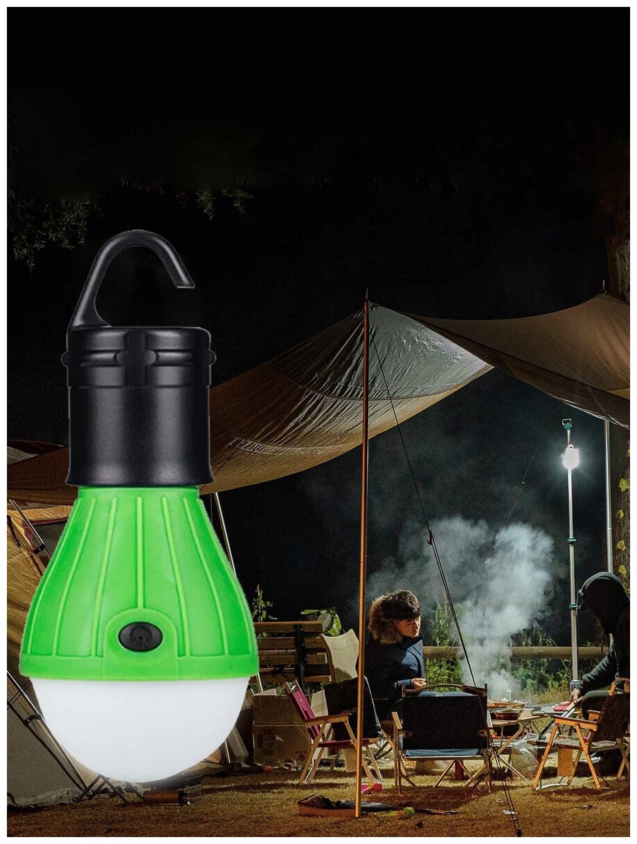 Фонарь светодиодный/ подвесной фонарь/ водонепроницаемый фонарь/ портативный фонарь (зеленый)