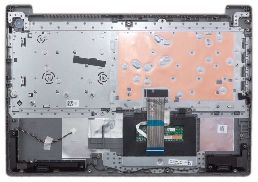 Клавиатура для ноутбука Lenovo 5CB1D03700 Русская серая с серебристым топкейсом