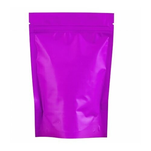 Пакет дой-пак 135x200(+40)мм, Металл/PET/бопп (сиреневый-матовый), 50шт