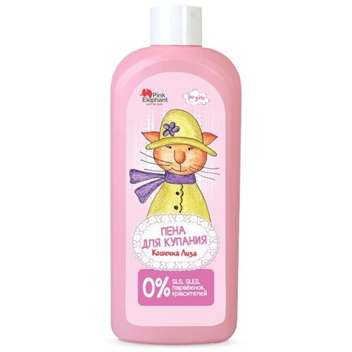 Детское пена для ванны Pink Elephant Кошечка Лиза 500мл