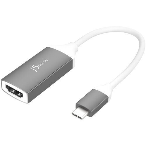 Переходник j5create USB Type-C to 4K HDMI Adapter (JCA153G) переходник j5create usb c® to dual hdmi™ multi monitor adapter на два порта серебристый jca365