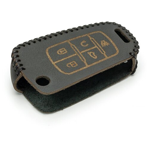 Чехол для штатного ключа 557 CHEVROLET (выкидной, 5 кнопок) Разм. 36х66мм
