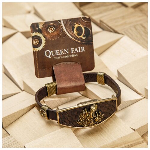 фото Браслет унисекс "атлант" тигр, цвет медный в коричневом,l=22 см mikimarket