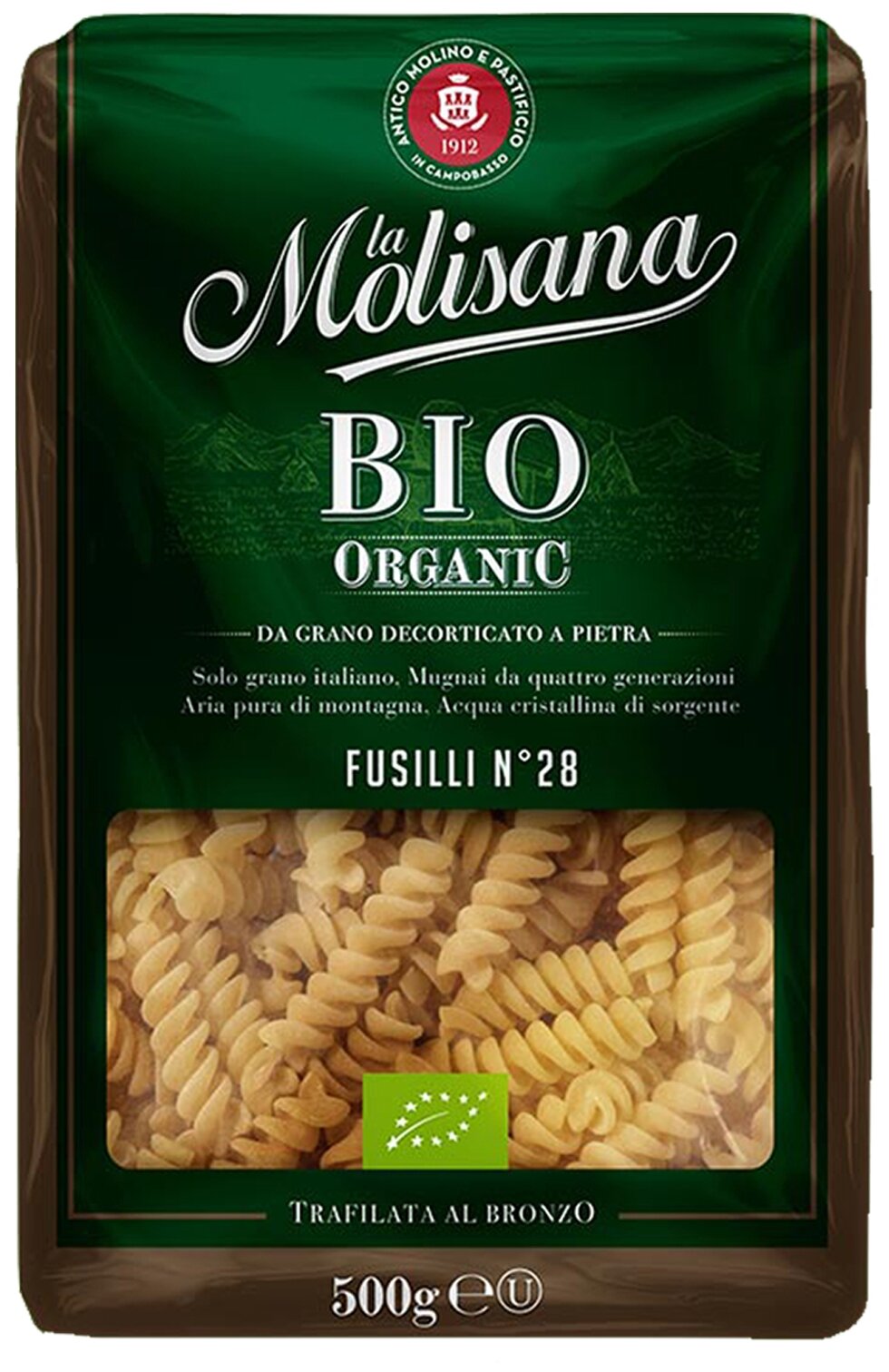 Макаронные изделия La Molisana Спиральки Fusilli из твердых сортов пшеницы №28 BIO, 500г - фотография № 1