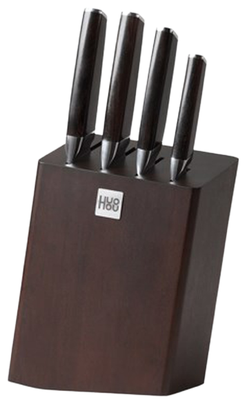 Набор ножей Шеф-нож HuoHou Fire waiting RU, 35x26x10 см, лезвие: 20.4 см, черный