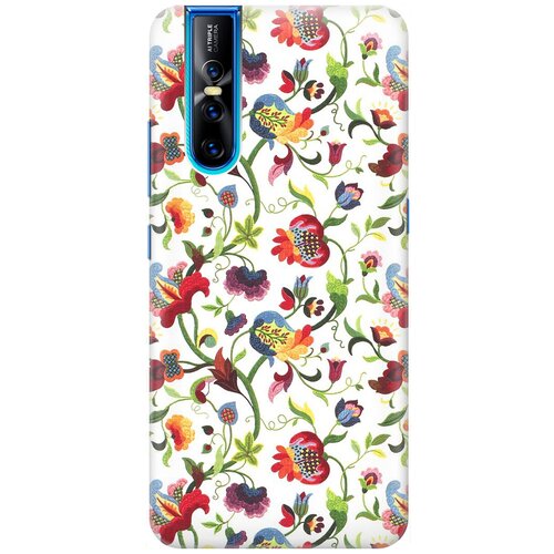 фото Re:pa накладка transparent для vivo v15 pro с принтом "цветочный узор"