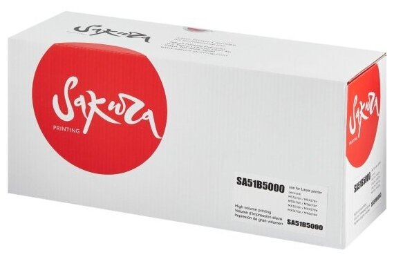 Картридж Sakura Printing Sakura 51B5000 для Lexmark MS317dn/MS417dn/MS517dn/MS617dn, черный, 2500 к.