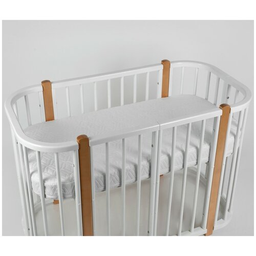 Матрас детский SoftSpace в кроватку для новорожденного, со съемным чехлом, холкон/би-кокос, беспружинный, прямоугольный 85х60 см