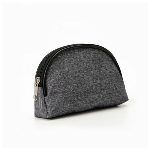 фото Косметичка на молнии, цвет серый silver top