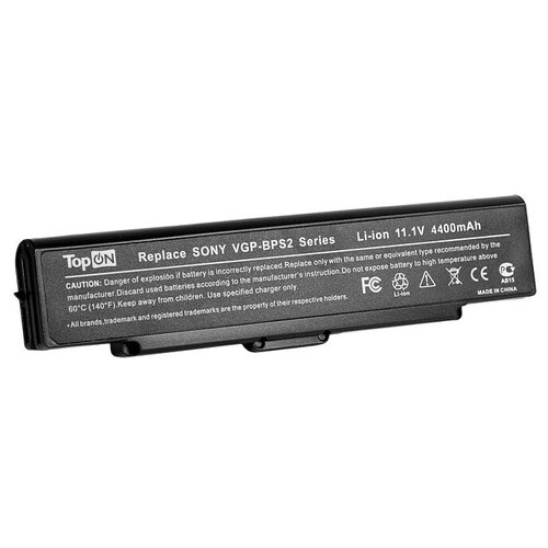 фото Аккумуляторная батарея topon для ноутбука sony vgn-fj 10.8v (4400mah)