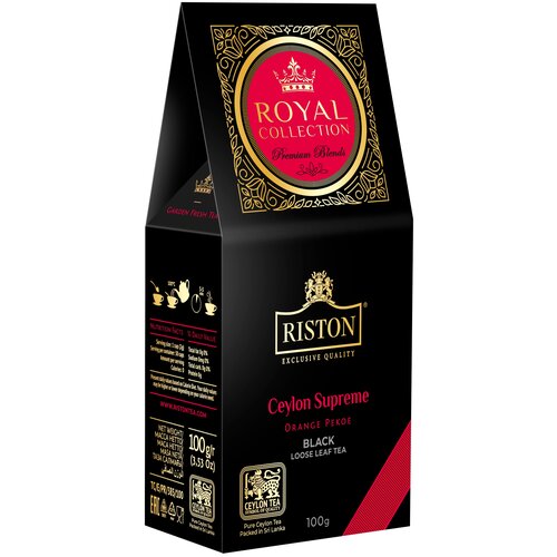 Чай черный Riston Royal Collection Ceylon Supreme, 100 г