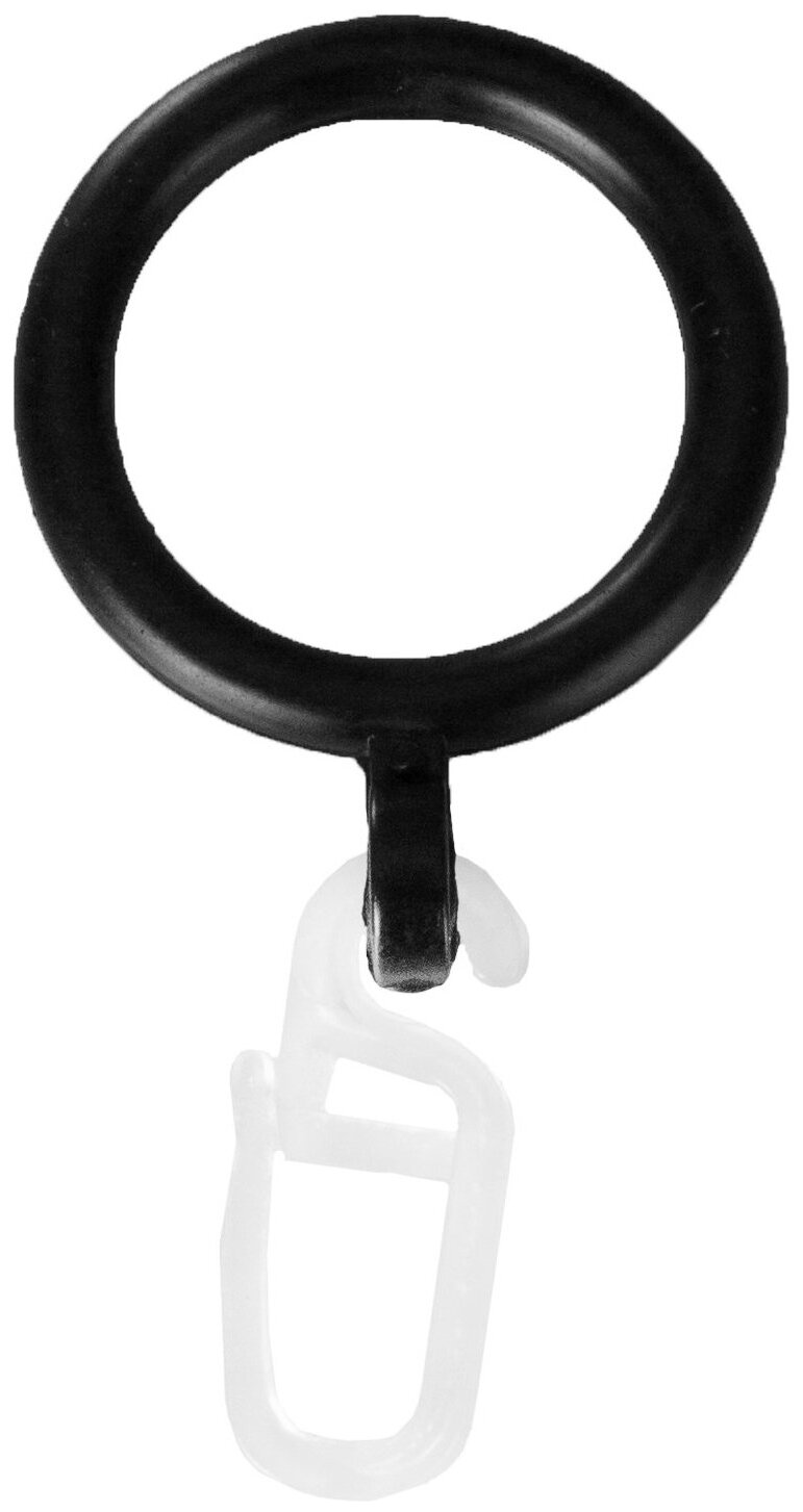 Карниз однорядный металлический LM DECOR Лайт Сфера Ø19 мм черный матовый 2 м - фотография № 3