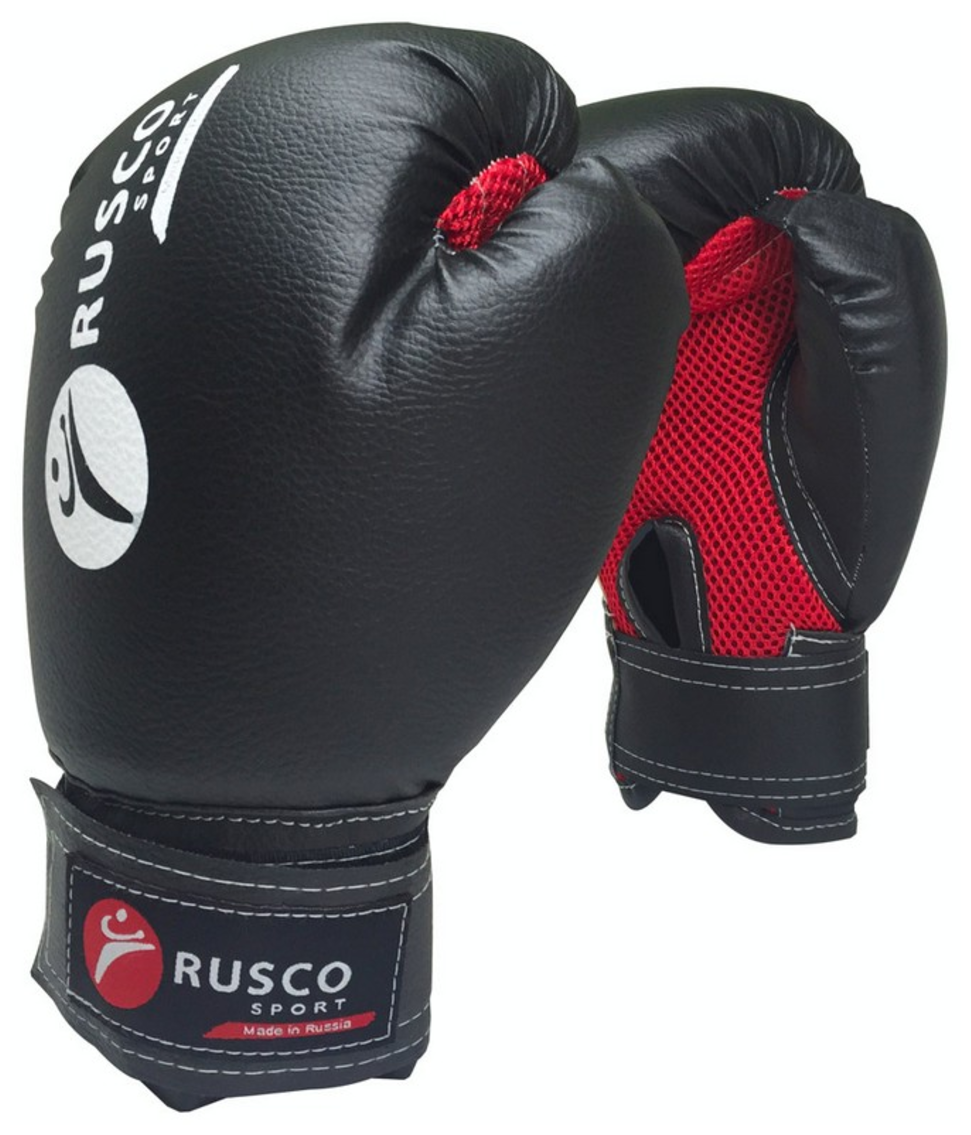 Перчатки боксерские Rusco Sport черные (4 OZ)