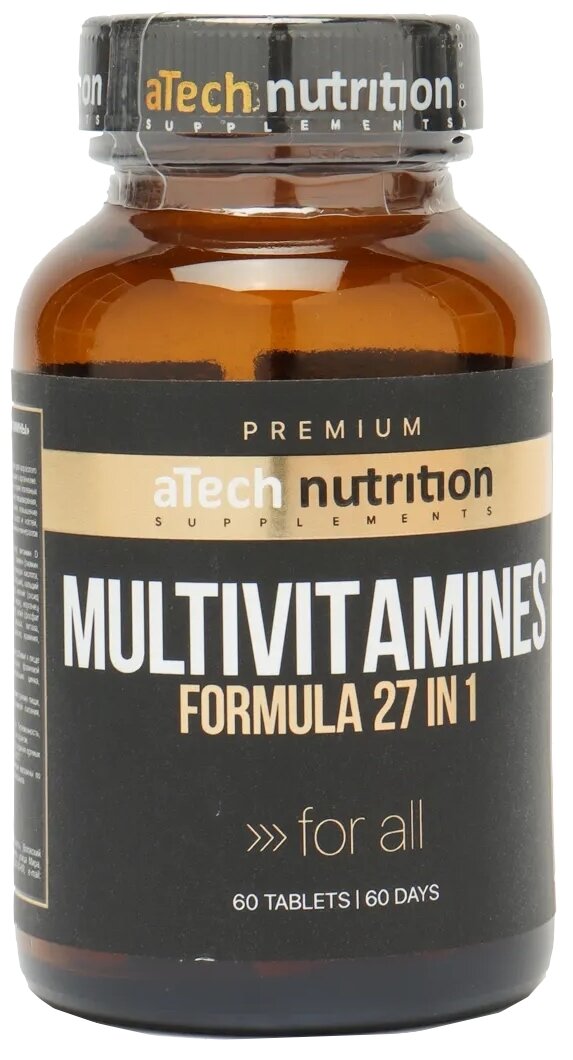 Таблетки aTech Nutrition Premium Multivitamines Formula 27 in 1, 1.4 г, 60 шт.