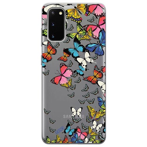 Ультратонкий силиконовый чехол-накладка для Samsung Galaxy S20 с 3D принтом Magic Butterflies ультратонкий силиконовый чехол накладка для honor 30 pro с 3d принтом magic butterflies