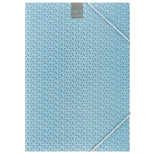 Папка картонная на резинке А4 Attache Fleur лазурь