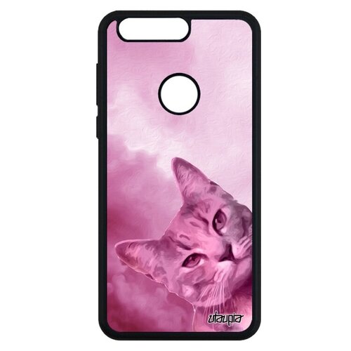 фото Защитный чехол на телефон // honor 8 // "котик" кошка киса, utaupia, розовый