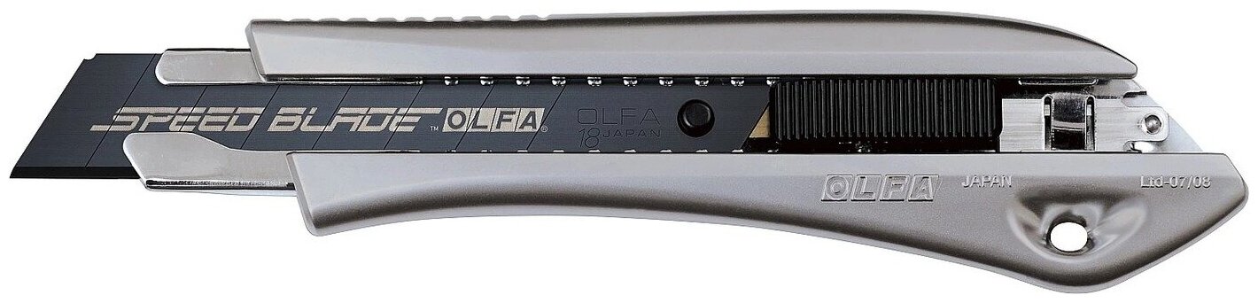 OLFA нож с выдвижным сегментированным лезвием, автофиксатор, 18мм, OL-LTD-AL-LFB