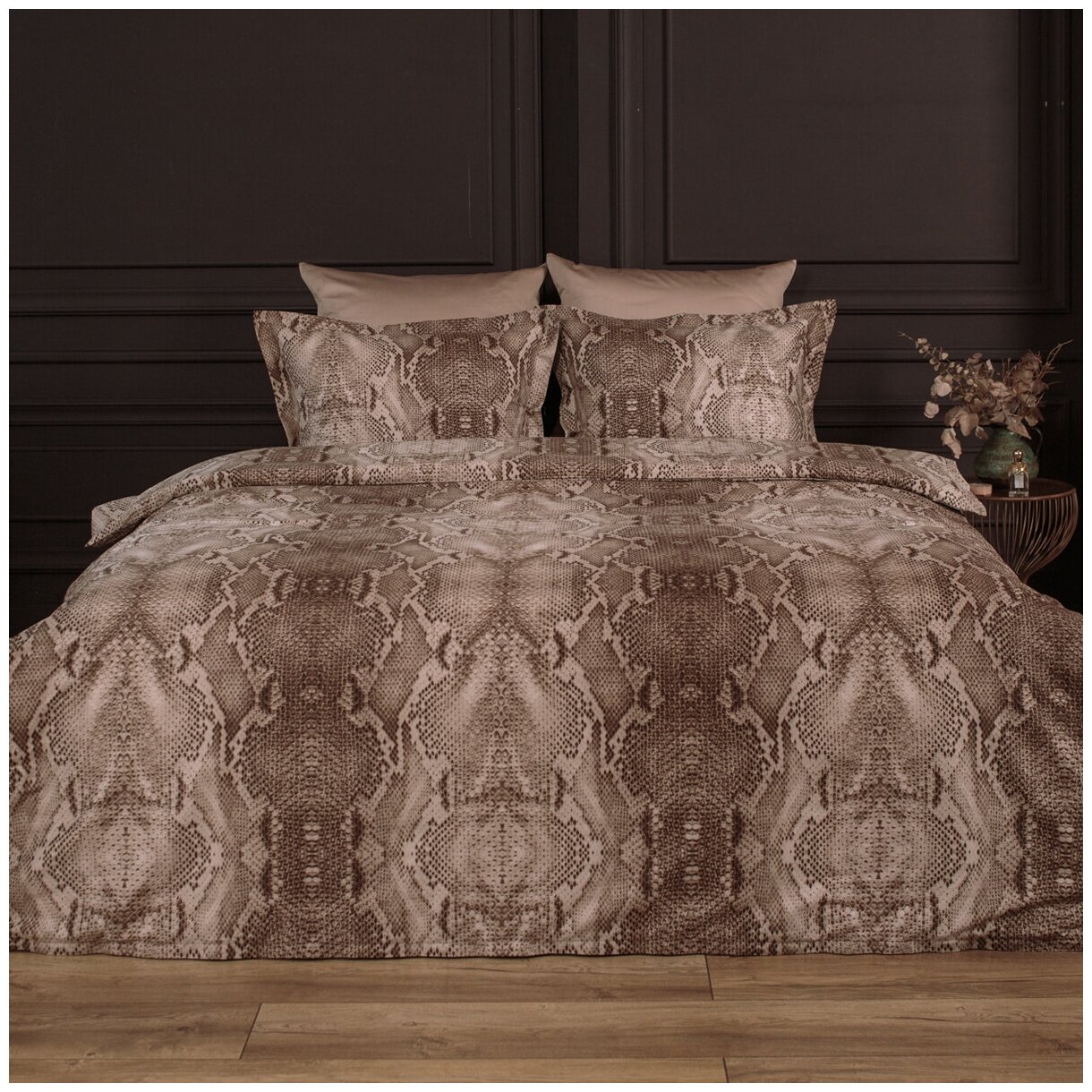 Комплект постельного белья La Prima постельное бельё мако-сатин саванна, размер Семейный (145x215см - 2)