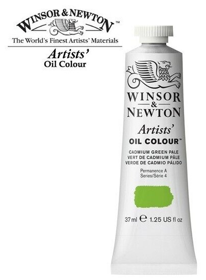 Масляные Winsor&Newton Краски масляные Winsor&Newton ARTISTS' 37мл, кадмий зеленый бледный