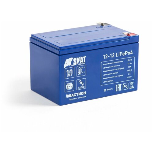 Аккумулятор Skat i-Battery 12-12 LiFePo4 для лодок, электромоторов, эхолотов и другой техники