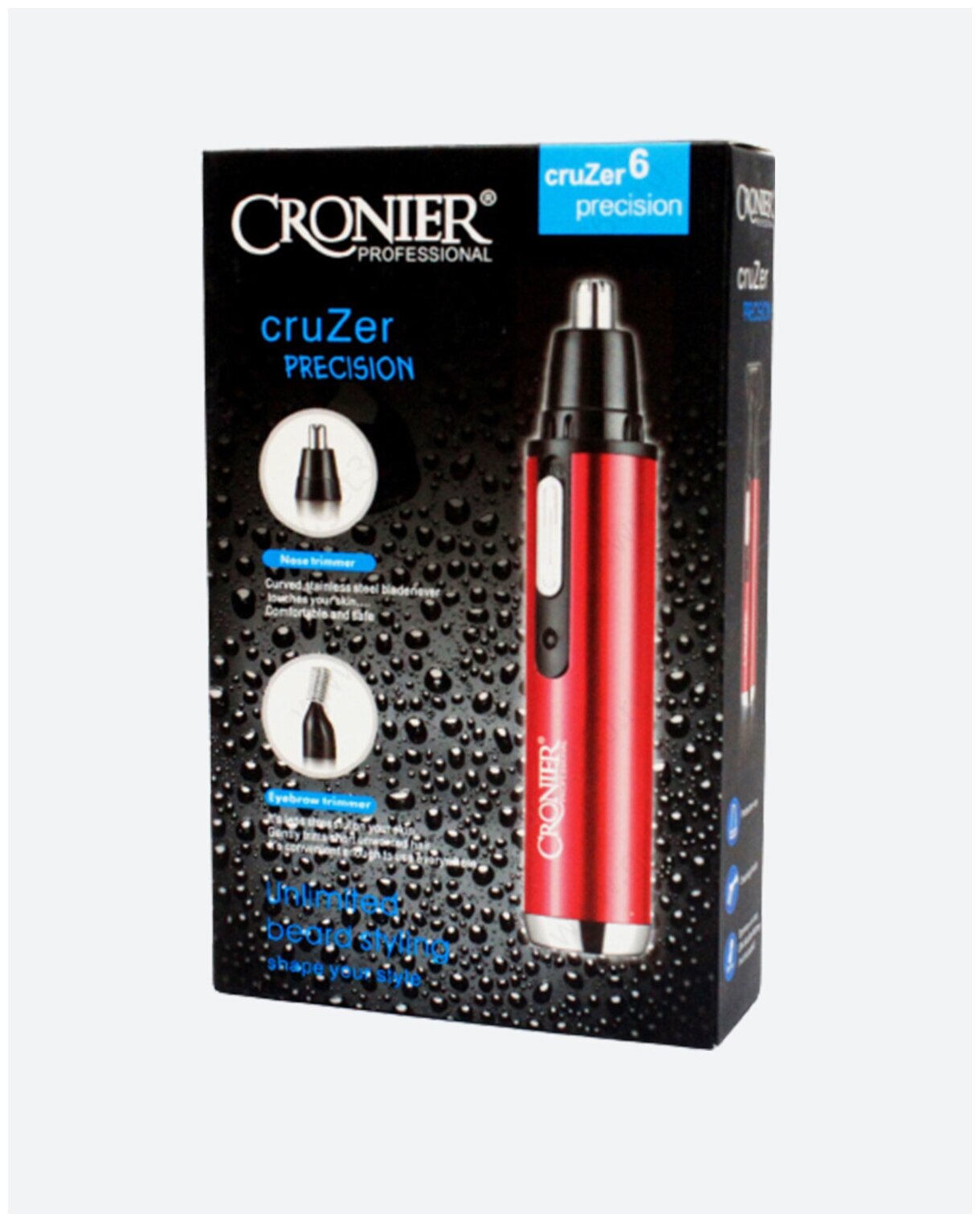 Триммер для бороды и усов CRONIER CR-205K, черный