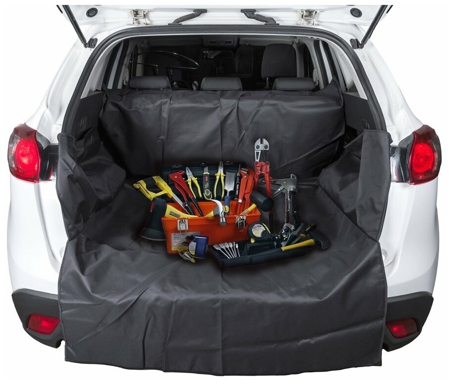 Накидка защитная "AvtoTink" в багажник цвет: черный 215 х 120 х 40 см