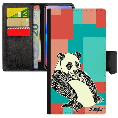 фото Новый чехол книжка на телефон // xiaomi mi 8 lite // "панда" азия детеныш, utaupia, цветной