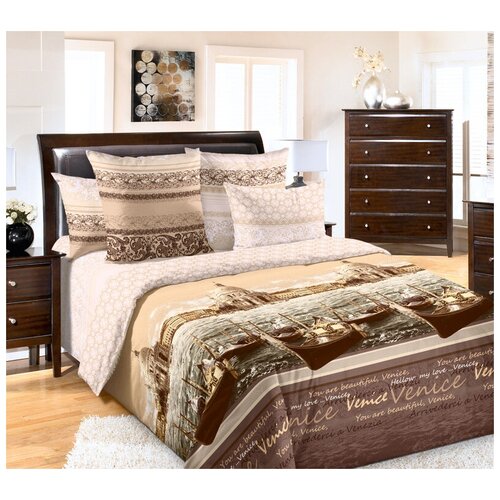 фото Постельное белье «венеция 2», перкаль (2 сп с евро простыней) текс-дизайн